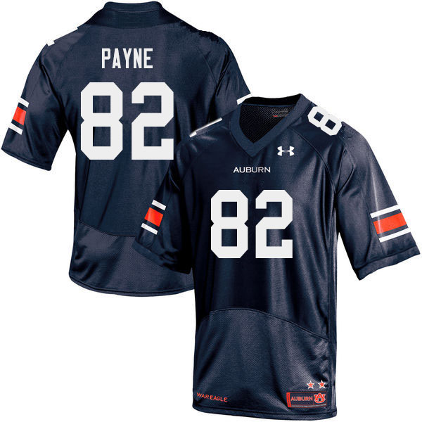 Auburn Tigers Men's Cameron Payne #82 Navy Under Armour Stitched College 2019 NCAA Authentic Football Jersey BPT3574XJ